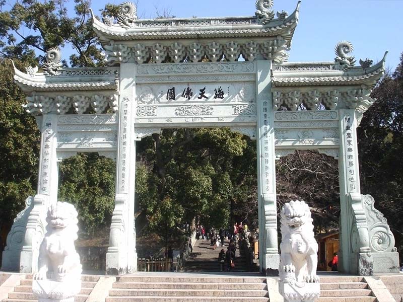 寺庙山门牌坊 